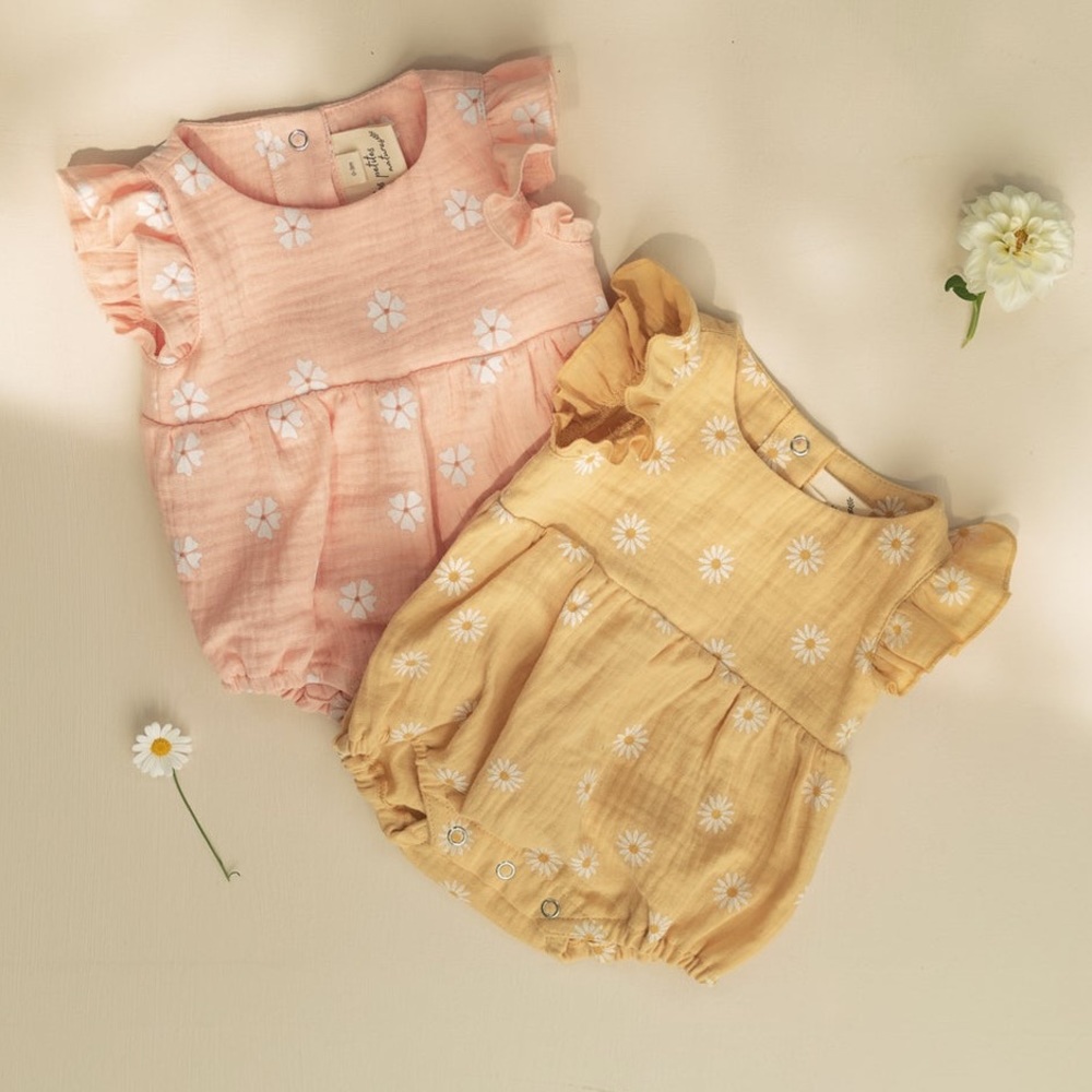 Les Petites Natures linen romper